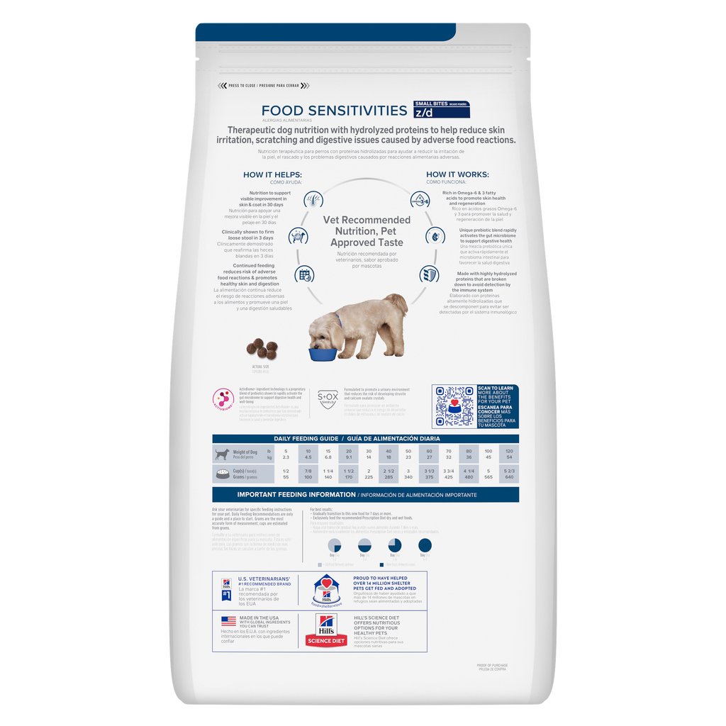 Hill´s Food Sensitivities z/d Small Bites Prescription Diet (Copia)