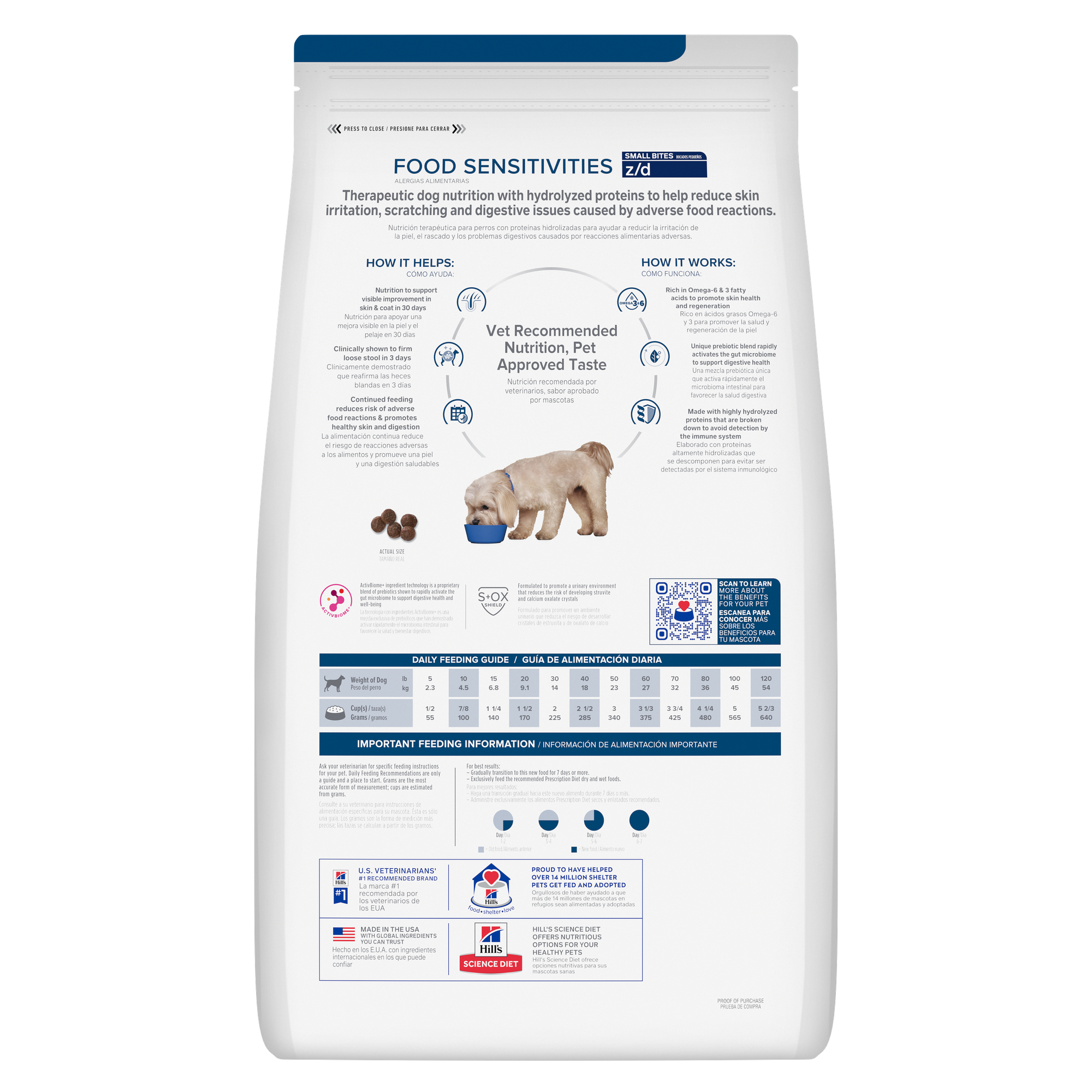 Hill´s Food Sensitivities z/d Small Bites Prescription Diet (Copia)
